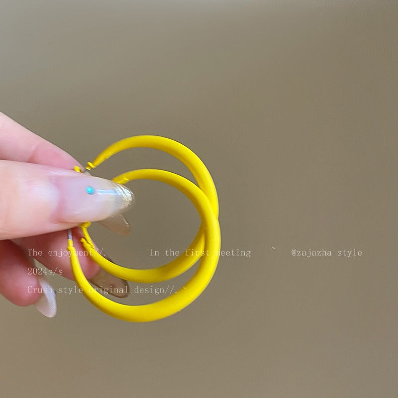 Wholesale Colorful earrings holiday style dopamine earrings